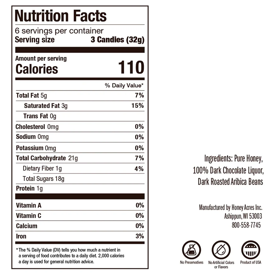 Dark Chocolate Coffee Honey Patties - Image 3